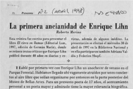 La primera ancianidad de Enrique Lihn  [artículo] Roberto Merino.