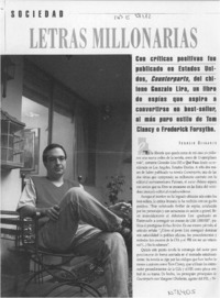 Letras millonarias  [artículo] Ignacio Olivares.