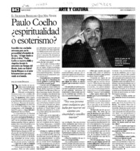 Paulo Coelho, espiritualidad o esoterismo?  [artículo] Antonio Dopacio.