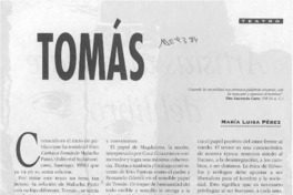 Tomás  [artículo] María Luisa Pérez.