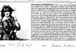 "Palomas intrépidas"  [artículo] Pedro Labra.