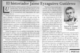 El historiador Jaime Eyzaguirre Gutiérrez