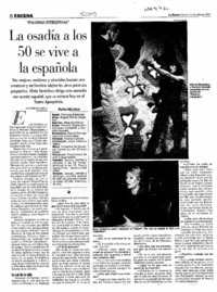 La osadía a los 50 se vive a la española  [artículo] Elizabeth Neira.