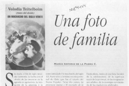 Una foto de familia  [artículo] Marco Antonio de la Parra C.