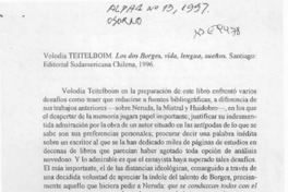 Los dos Borges, vida, lengua, sueños  [artículo] Marcelo Coddou.