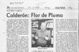 Calderón, flor de pluma  [artículo] Filebo.