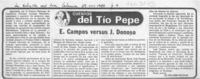 E. Campos versus J. Donoso  [artículo] El Tío José Salinas.
