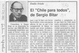 El "Chile para todos", de Sergio Bitar  [artículo] Emilio Oviedo.