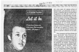 Let it be  [artículo] Verónica Poblete.