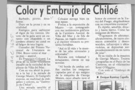 Color y embrujo de Chiloé  [artículo] Enrique Ramírez Capello.