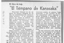 "El témpano de Kanasaka"  [artículo] Armando Guerra.