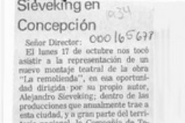 Sieveking en Concepción  [artículo] H. S. M.