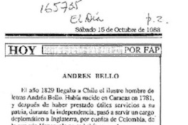 Andrés Bello  [artículo] Fap.