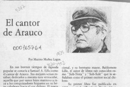 El cantor de Arauco  [artículo] Marino Muñoz Lagos.