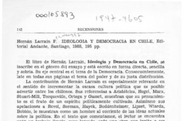 Ideología y democracia en Chile