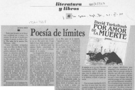 Poesía de límites  [artículo] Julieta Melo.