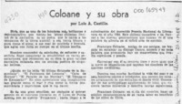 Coloane y su obra  [artículo] Luis A. Castillo.