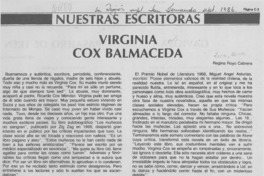 Virginia Cox Balmaceda