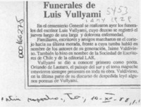 Funerales de Luis Vulliamy  [artículo].