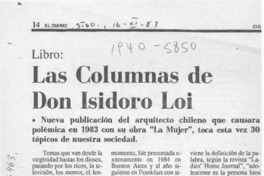 Las Columnas de don Isidoro Loi  [artículo].