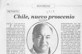Chile, nuevo proscenio  [artículo] Hernán Meschi.
