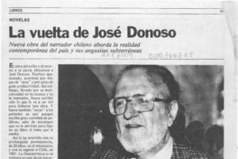 La Vuelta de José Donoso  [artículo].
