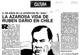La Azarosa vida de Rubén Darío en Chile  [artículo].