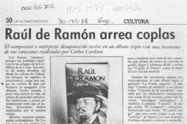Raúl de Ramón arrea coplas  [artículo] Rodolfo Gambetti