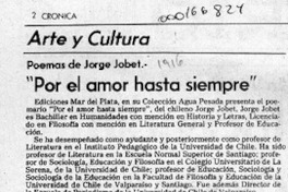 "Por el amor hasta siempre"  [artículo] Isabel Barrientos Díaz.