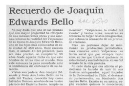 Recuerdo de Joaquín Edwards Bello  [artículo] Luciano Figueroa C.