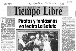 Piratas y fantasmas en teatro La Batuta  [artículo].