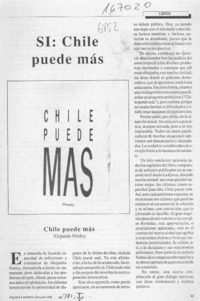 SI, Chile puede más  [artículo].