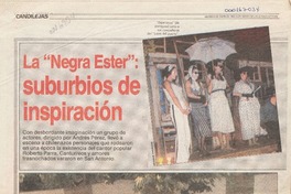 La "Negra Ester", suburbios de inspiración  [artículo] Carmen Mera O.