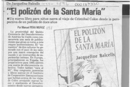 "El polizón de la Santa María"  [artículo] Manuel Peña Muñoz.