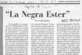 "La negra Ester"