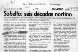 Sabella, seis décadas nortino  [artículo] Rodolfo Gambetti.