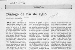 Diálogo de fin de siglo  [artículo] Juan Andrés Piña.
