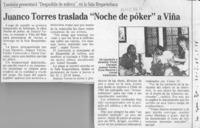Juanco Torres traslada "Noche de póker" a Viña  [artículo].