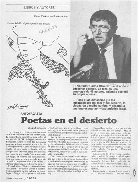 Poetas en el desierto  [artículo] Darío Oses.