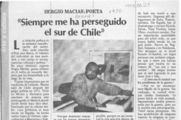 "Siempre me ha perseguido el sur de Chile"  [artículo] Ximena Marín.