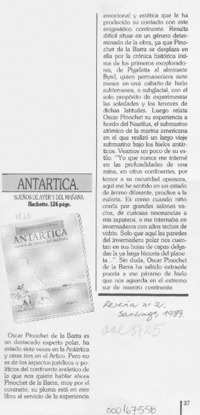 Antártica, sueños de ayer y del mañana  [artículo].