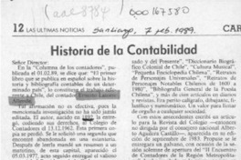Historia de la contabilidad  [artículo] Osvaldo Torres Ahumada.