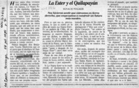 La Ester y el Quilapayún  [artículo] Ignacio Walker.