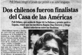Dos chilenos fueron finalistas del Casa de las Américas