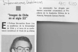 "Imagen de Chile en el siglo XX"  [artículo].