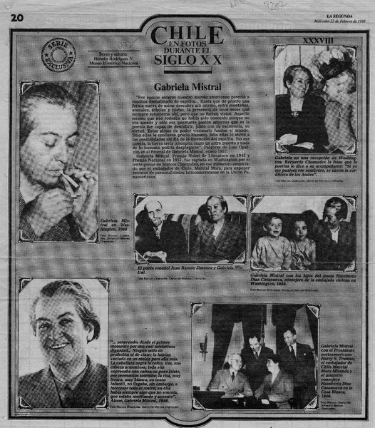 Chile en fotos durante el siglo XX  [artículo] Hernán Rodríguez V.
