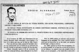 Edesio Alvarado  [artículo] Esteban Barruel.