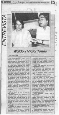 Waldo y Víctor Torres  [artículo] Plinio el Viejo.