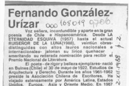 Fernando González-Urízar  [artículo].