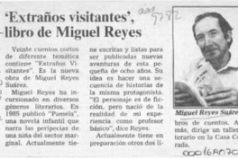 'Extraños visitantes', libro de Miguel Reyes  [artículo].